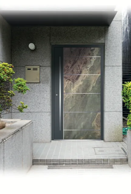 Aluminium door, Stone entrance, Mill Hill